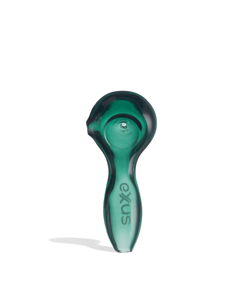 Green Exxus Vape BUBL Hand Pipe Front View on White Background