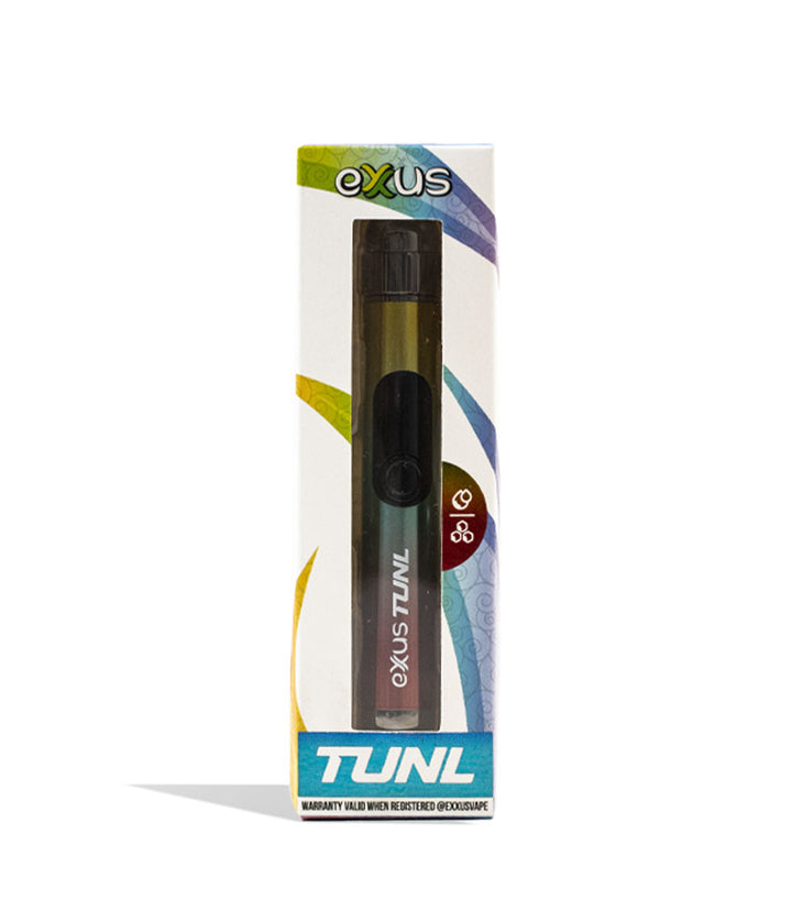 Full Color Exxus Vape TUNL Cartridge Vaporizer Packaging Front View on White Background