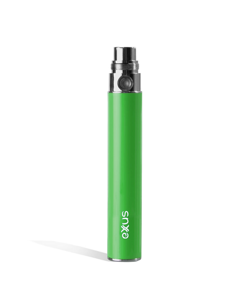 Green Exxus Vape Ego 900 mah Battery Front View on White Background